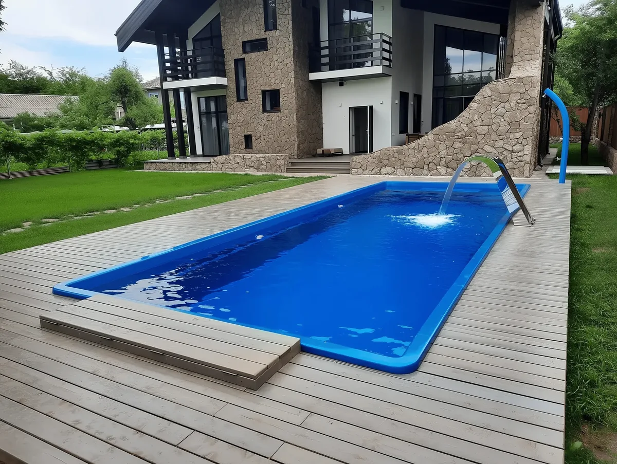 Композитный бассейн Laguna 9 — вид сверху в Железнодорожном