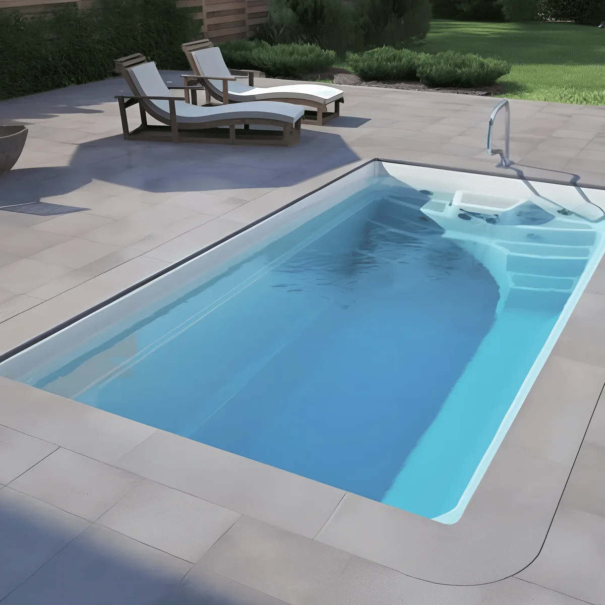 Композитный бассейн Laguna 5 — вид сверху в Железнодорожном