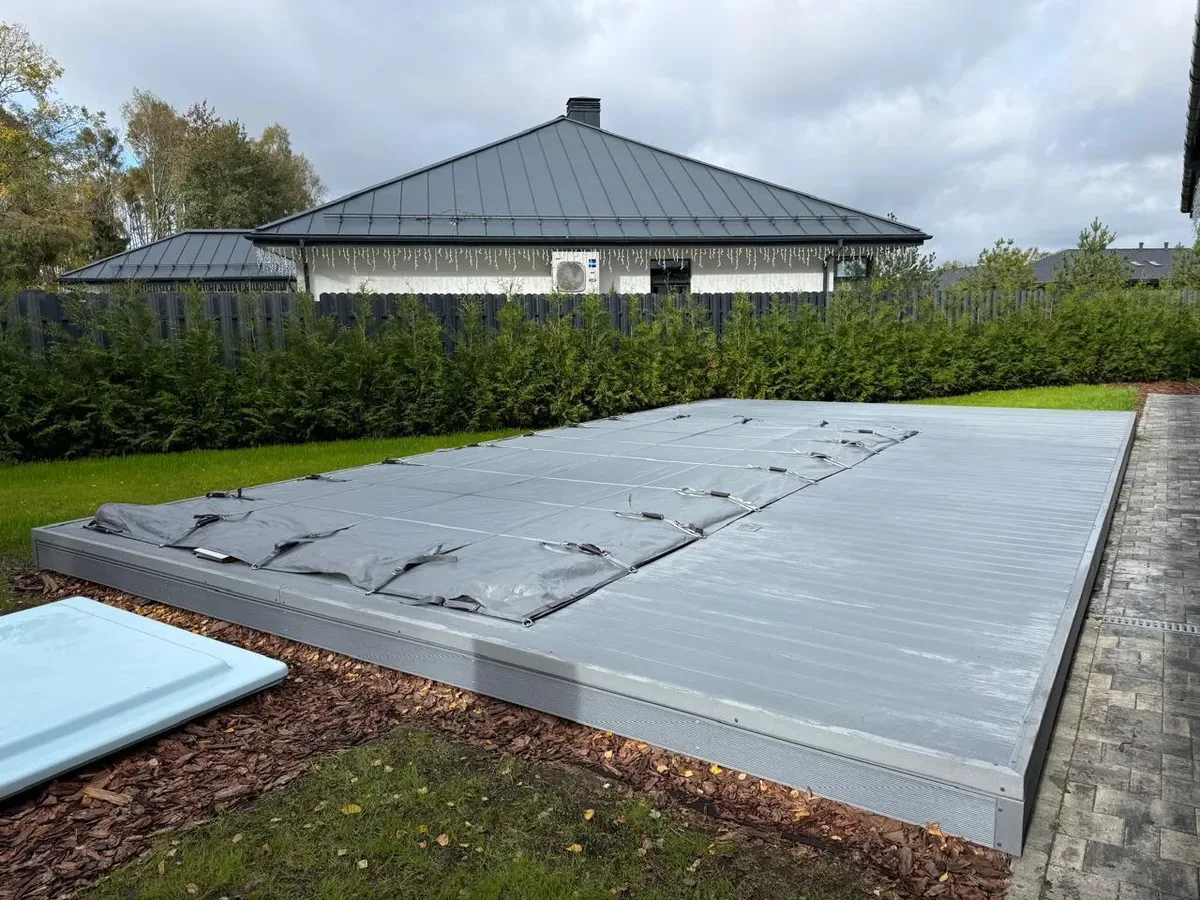 Покрывало Laguna Cover Mesh — установка в Железнодорожном