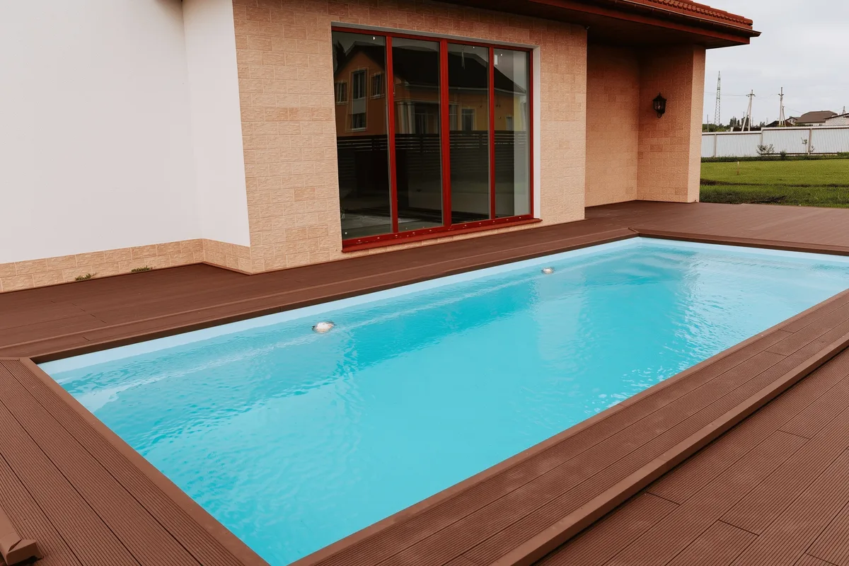 Композитный бассейн Laguna 8 — вид сверху в Железнодорожном